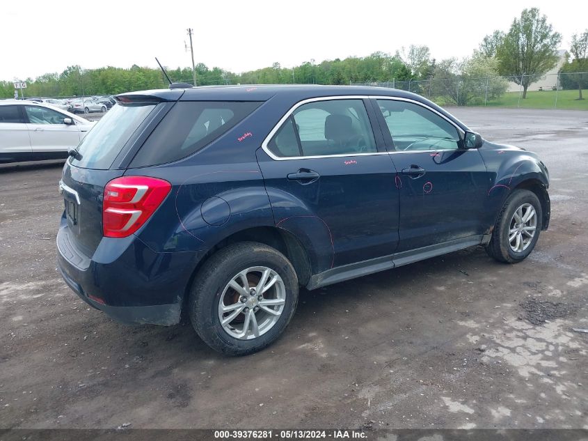 2017 Chevrolet Equinox Ls VIN: 2GNFLEEK7H6243629 Lot: 39376281