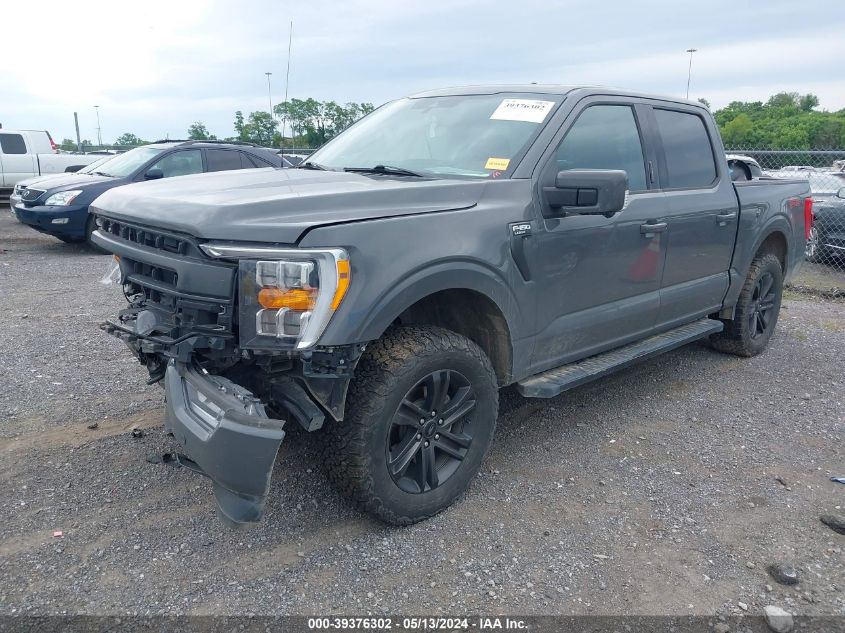 2021 Ford F-150 Lariat VIN: 1FTFW1E50MFA45509 Lot: 39376302