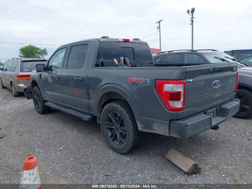 2021 Ford F-150 Lariat VIN: 1FTFW1E50MFA45509 Lot: 39376302