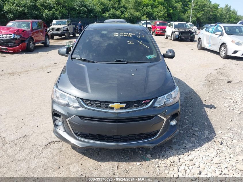 2020 Chevrolet Sonic Fwd Lt VIN: 1G1JD5SB2L4103575 Lot: 39376323