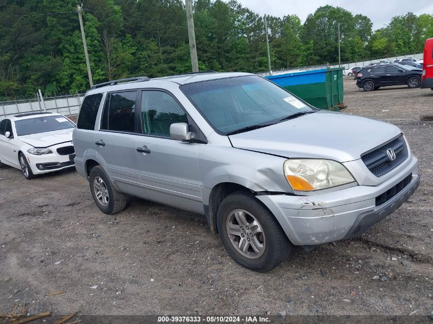 2003 Honda Pilot Ex-L VIN: 2HKYF18533H579371 Lot: 39376333