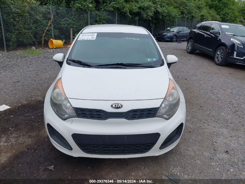 2013 Kia Rio Lx VIN: KNADM5A35D6181768 Lot: 39376346