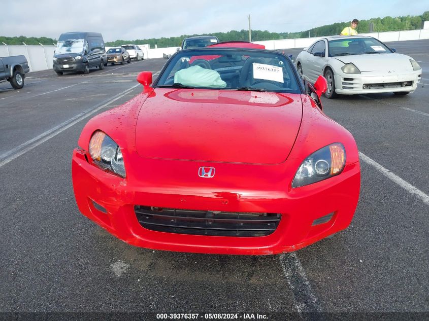 2002 Honda S2000 VIN: JHMAP11462T009373 Lot: 39376357