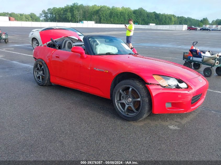 2002 Honda S2000 VIN: JHMAP11462T009373 Lot: 39376357