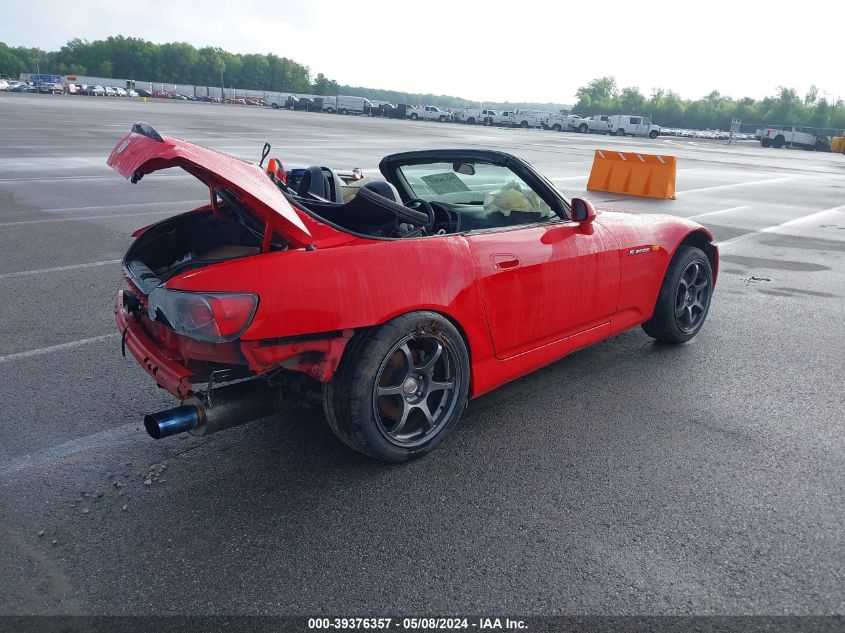 2002 Honda S2000 VIN: JHMAP11462T009373 Lot: 39376357