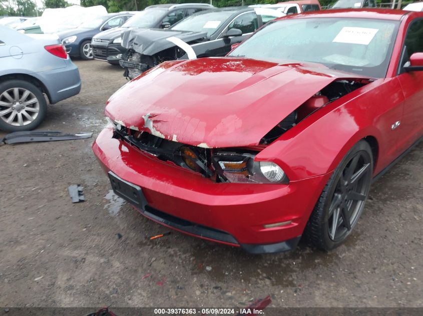 2011 Ford Mustang Gt Premium VIN: 1ZVBP8CF1B5103322 Lot: 39376363