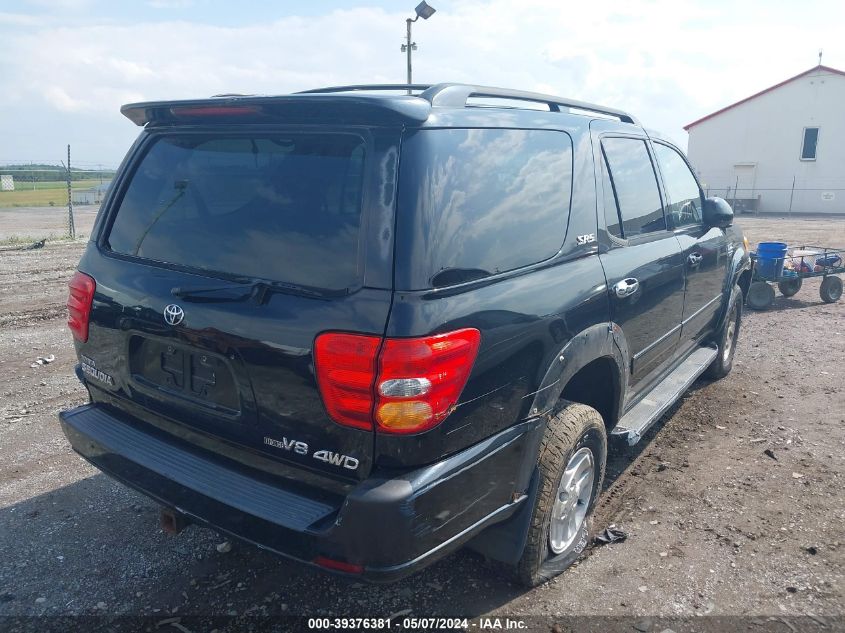 2002 Toyota Sequoia Sr5 V8 VIN: 5TDBT44A22S106749 Lot: 39376381