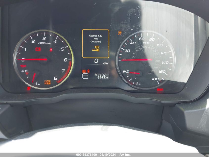 2023 Subaru Wrx Premium VIN: JF1VBAF60P9812007 Lot: 39376400