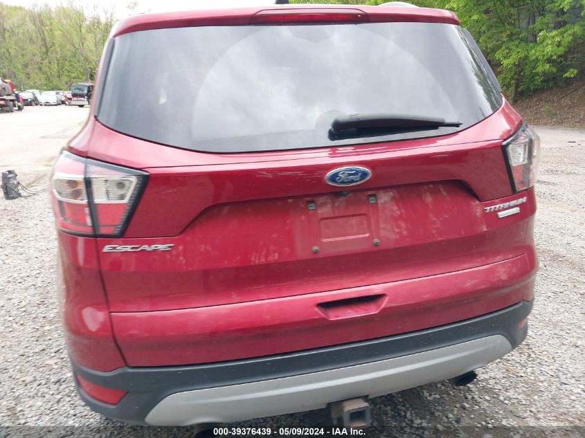 2017 Ford Escape Titanium VIN: 1FMCU0J91HUD82747 Lot: 39376439