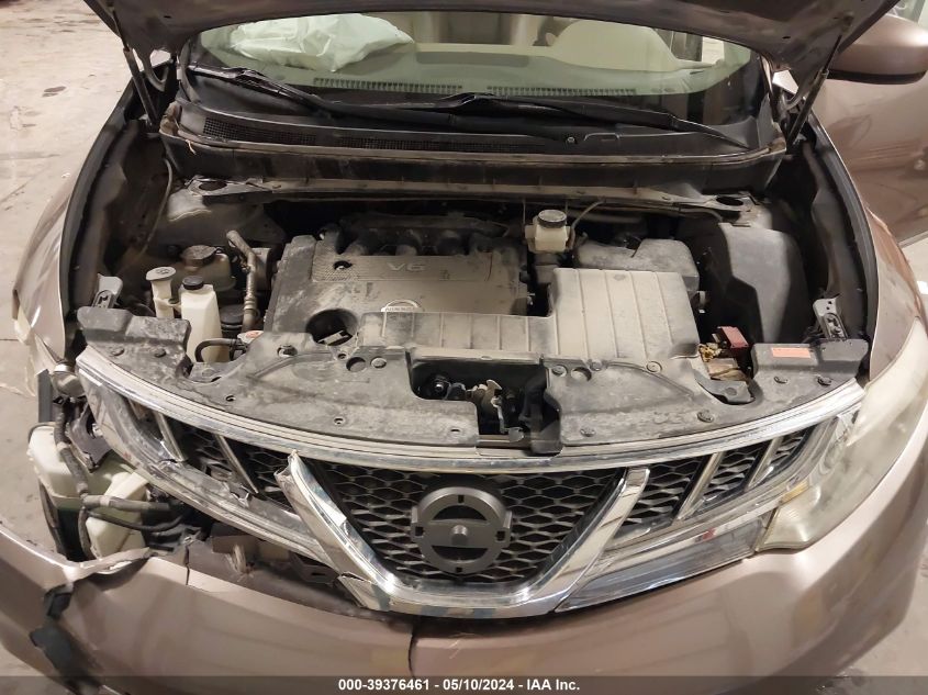 2012 Nissan Murano Le VIN: JN8AZ1MW1CW202320 Lot: 39376461