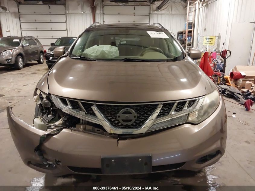 2012 Nissan Murano Le VIN: JN8AZ1MW1CW202320 Lot: 39376461