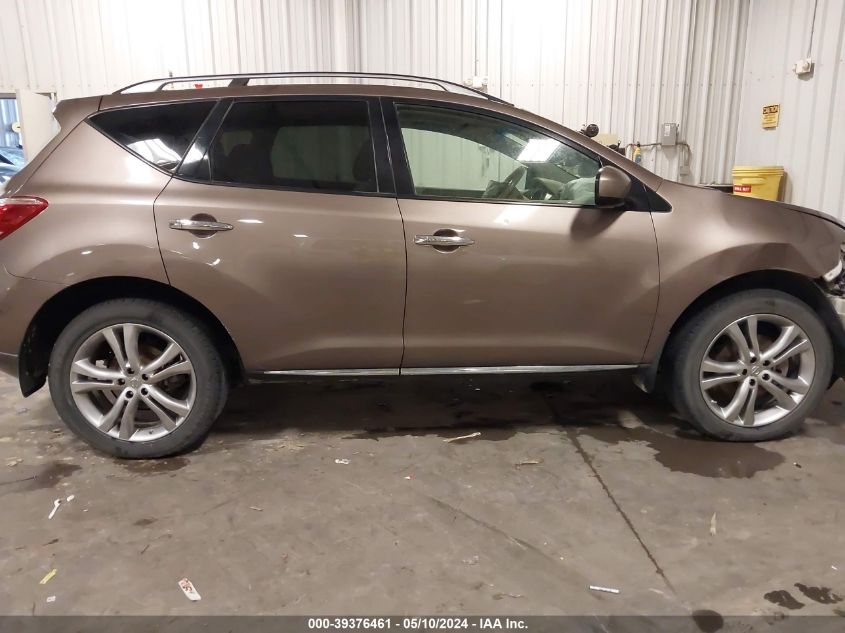 2012 Nissan Murano Le VIN: JN8AZ1MW1CW202320 Lot: 39376461