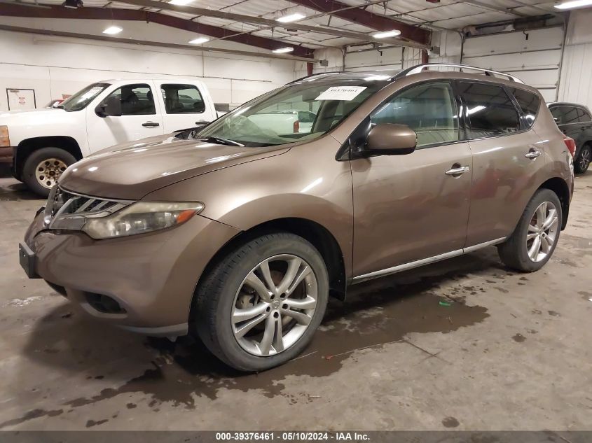 2012 Nissan Murano Le VIN: JN8AZ1MW1CW202320 Lot: 39376461