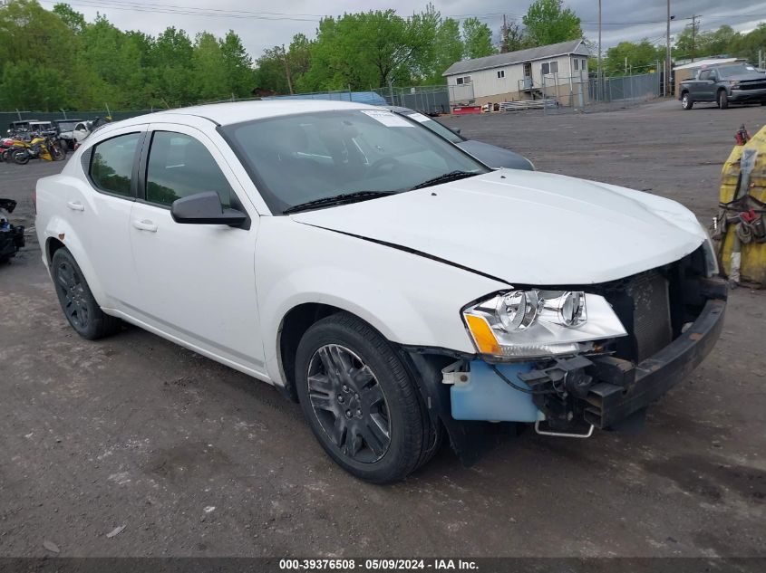 2012 Dodge Avenger Se VIN: 1C3CDZAB8CN128956 Lot: 39376508