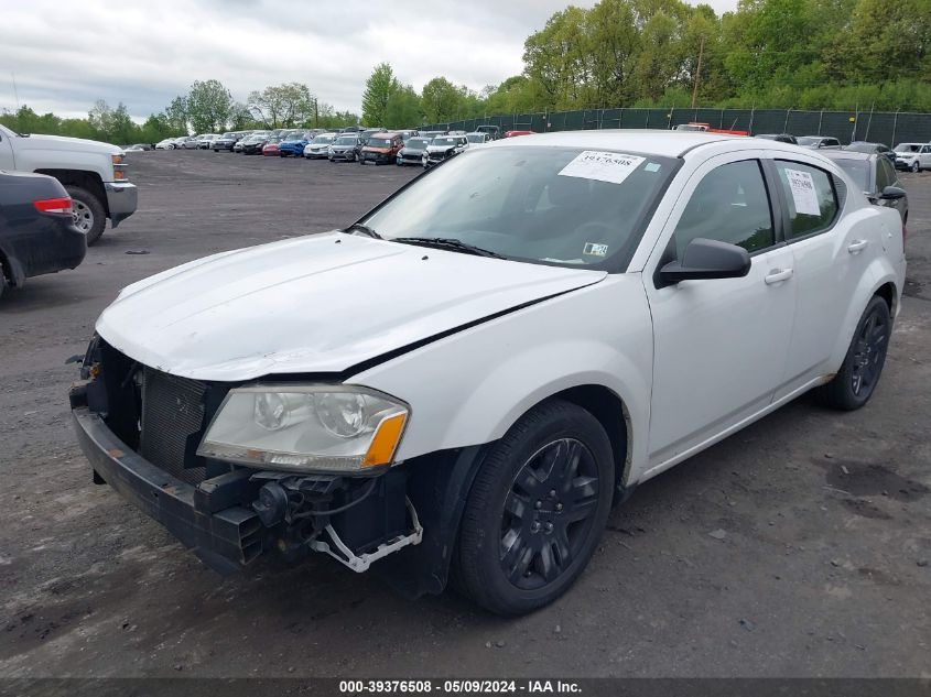 2012 Dodge Avenger Se VIN: 1C3CDZAB8CN128956 Lot: 39376508