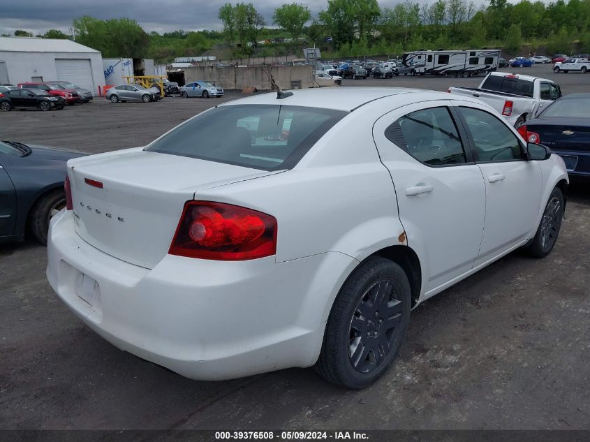 2012 Dodge Avenger Se VIN: 1C3CDZAB8CN128956 Lot: 39376508