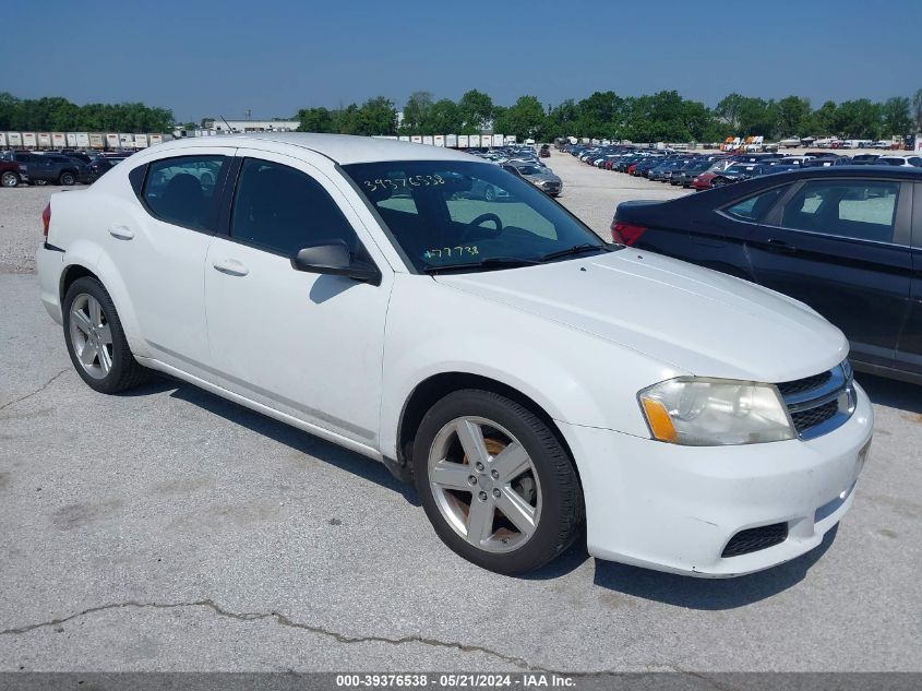 2013 Dodge Avenger Se VIN: 1C3CDZAB2DN664674 Lot: 39376538