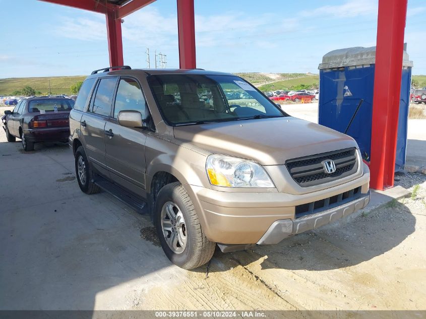 2003 Honda Pilot Ex-L VIN: 2HKYF18533H614930 Lot: 39376551