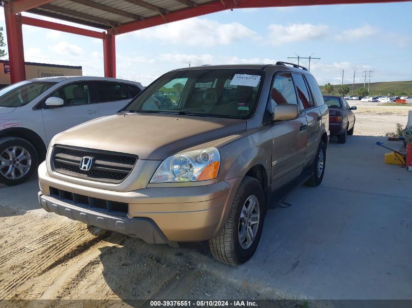 2003 Honda Pilot Ex-L VIN: 2HKYF18533H614930 Lot: 39376551