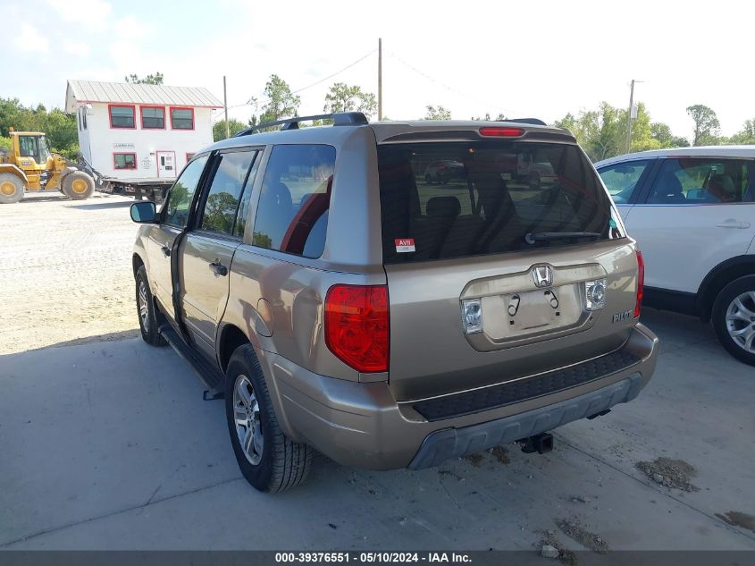 2003 Honda Pilot Ex-L VIN: 2HKYF18533H614930 Lot: 39376551