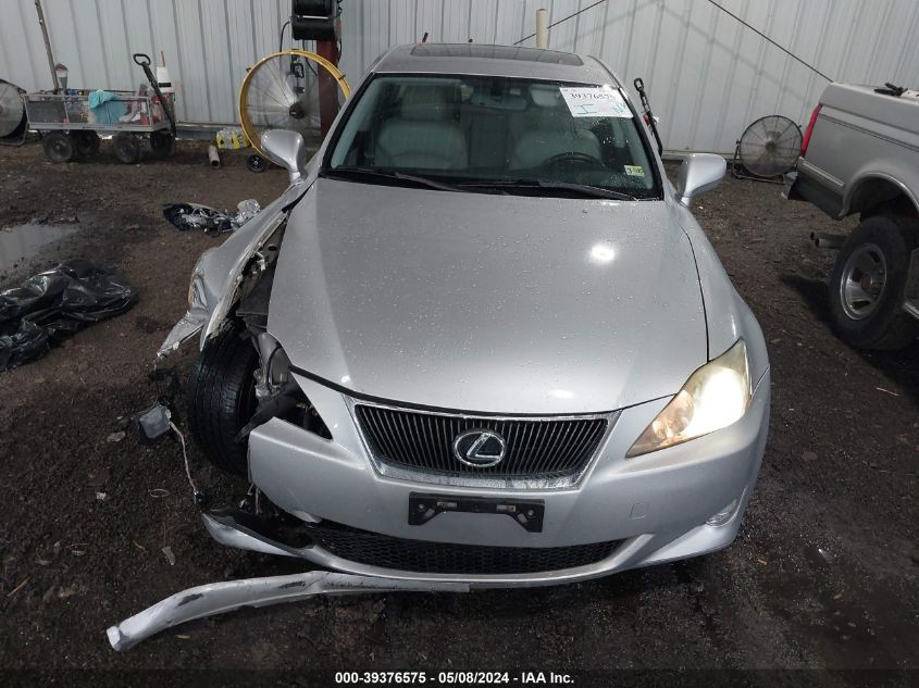 2007 Lexus Is 250 VIN: JTHBK262872055512 Lot: 39376575