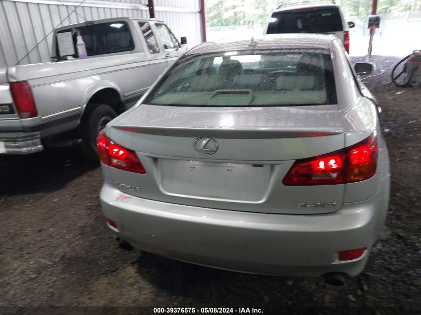 2007 Lexus Is 250 VIN: JTHBK262872055512 Lot: 39376575