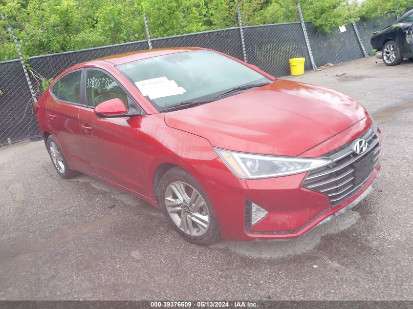 2019 Hyundai Elantra Sel VIN: KMHD84LF1KU792152 Lot: 39376609