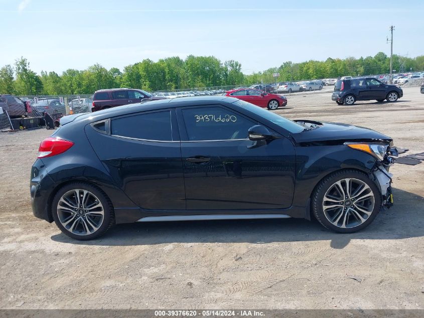 2016 Hyundai Veloster Turbo VIN: KMHTC6AE8GU273820 Lot: 39376620