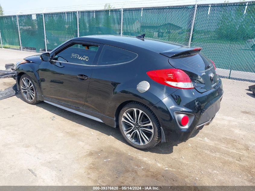 2016 Hyundai Veloster Turbo VIN: KMHTC6AE8GU273820 Lot: 39376620