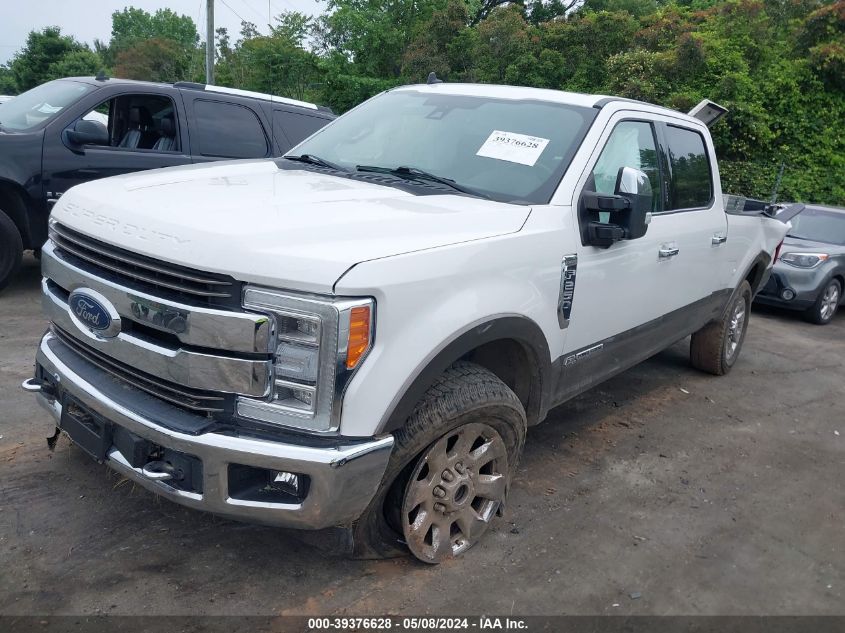 2019 Ford F-250 King Ranch VIN: 1FT7W2BT1KED59721 Lot: 39376628