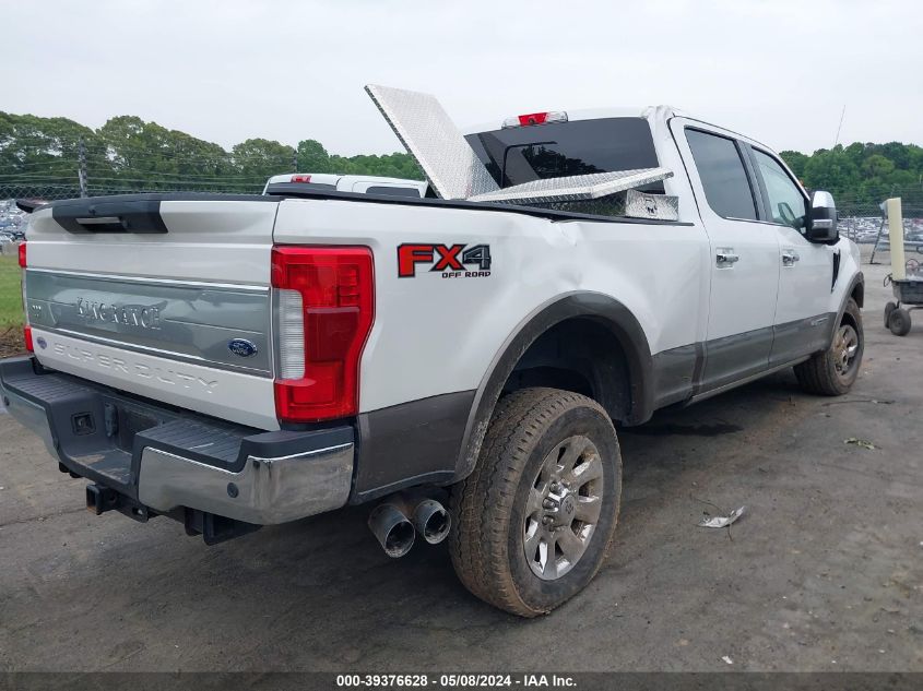 2019 Ford F-250 King Ranch VIN: 1FT7W2BT1KED59721 Lot: 39376628