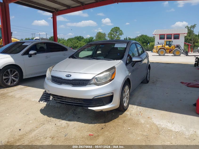 2016 Kia Rio Lx VIN: KNADM4A30G6634127 Lot: 39376668