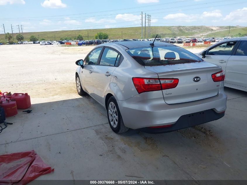 2016 Kia Rio Lx VIN: KNADM4A30G6634127 Lot: 39376668