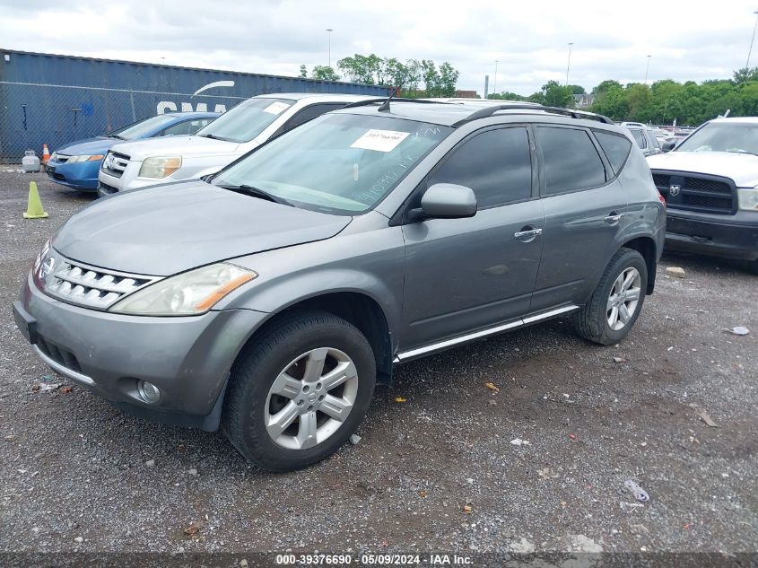 2006 Nissan Murano Sl VIN: JN8AZ08T06W410977 Lot: 39376690