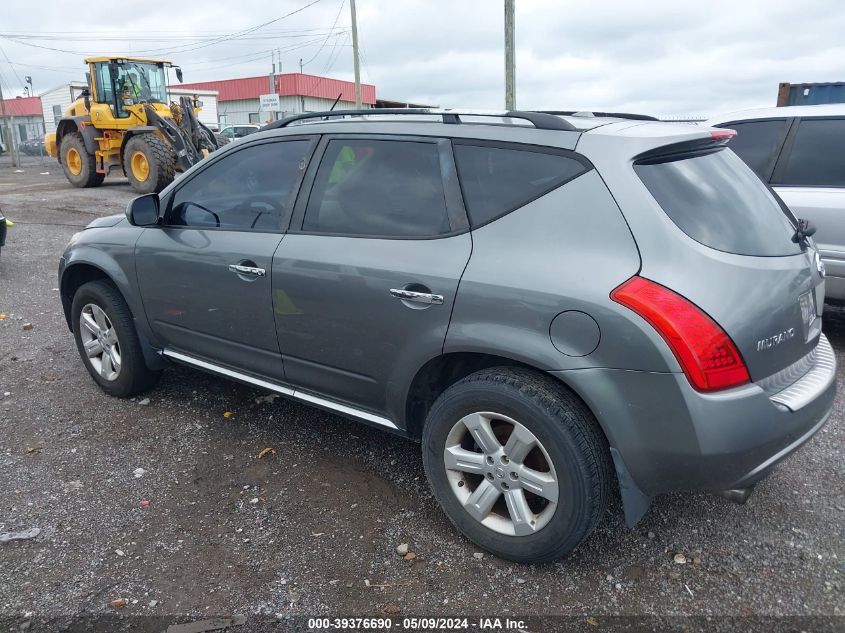 2006 Nissan Murano Sl VIN: JN8AZ08T06W410977 Lot: 39376690