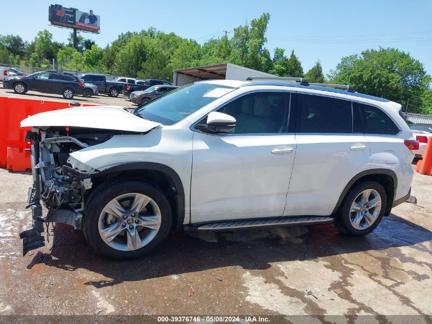 2019 Toyota Highlander Limited VIN: 5TDYZRFH0KS349413 Lot: 39376746