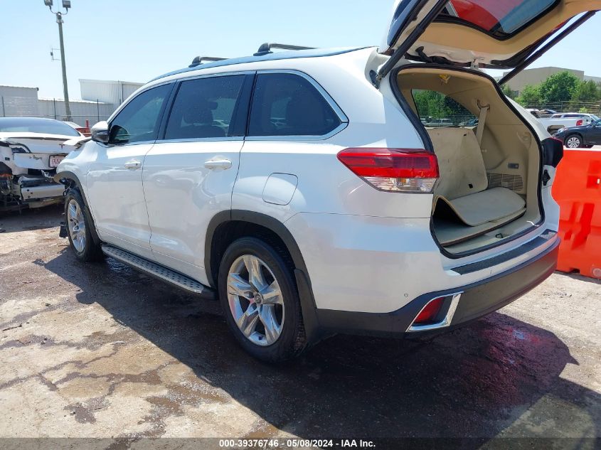 2019 Toyota Highlander Limited VIN: 5TDYZRFH0KS349413 Lot: 39376746