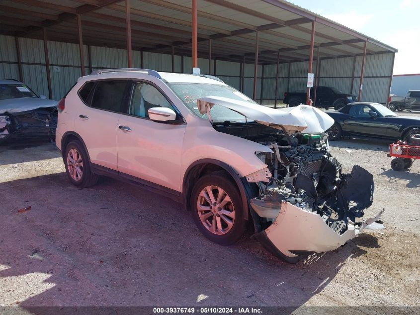 2016 Nissan Rogue Sv VIN: KNMAT2MV7GP604837 Lot: 39376749