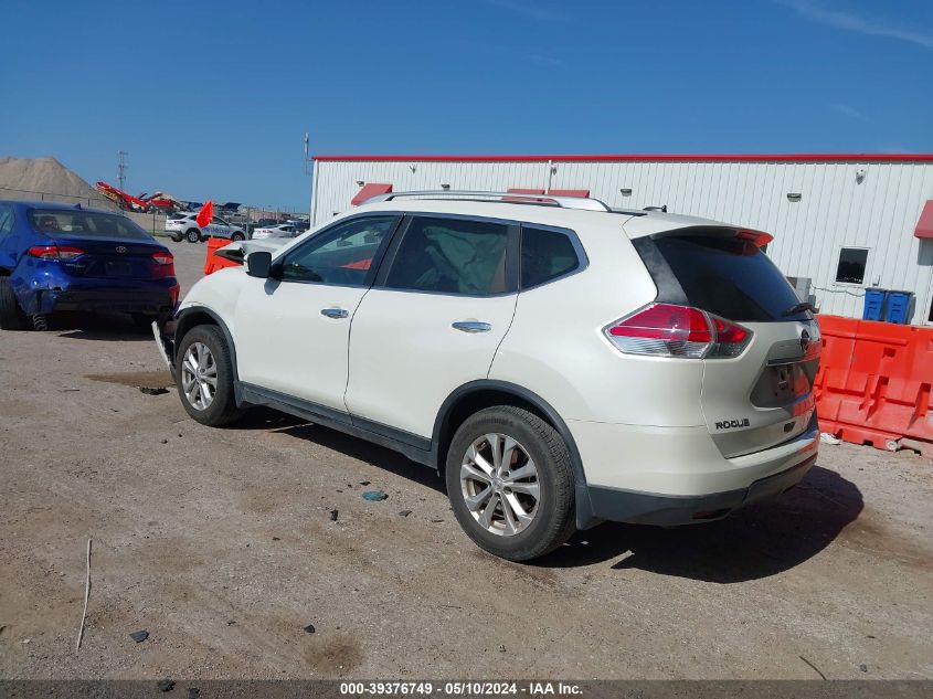 2016 Nissan Rogue Sv VIN: KNMAT2MV7GP604837 Lot: 39376749