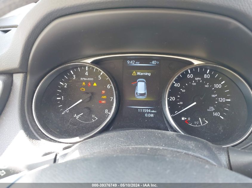 2016 Nissan Rogue Sv VIN: KNMAT2MV7GP604837 Lot: 39376749