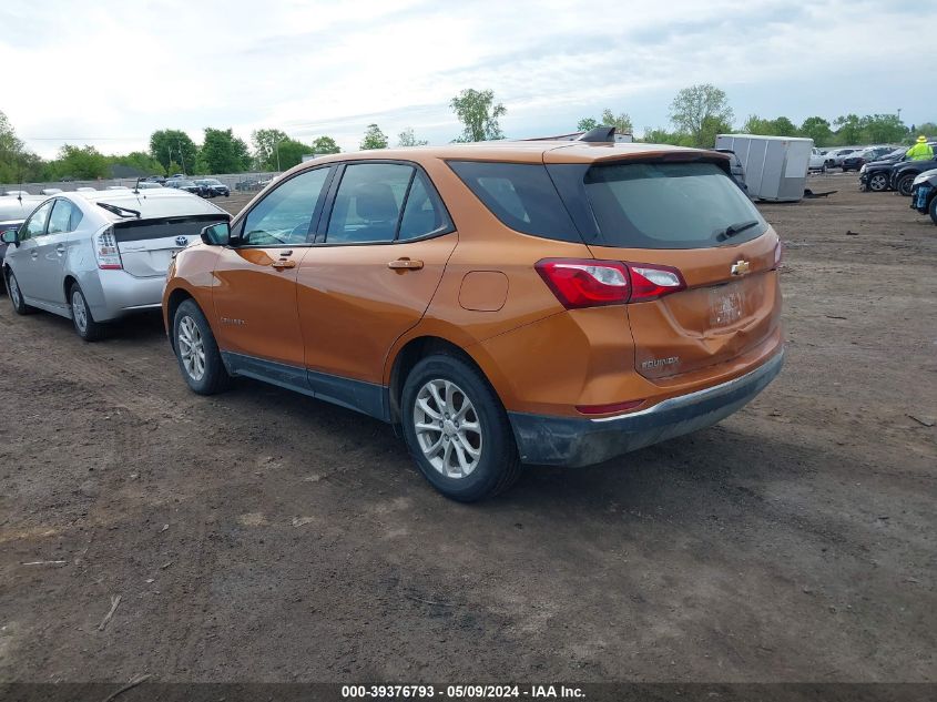 2018 Chevrolet Equinox Ls VIN: 2GNAXHEV5J6135056 Lot: 39376793