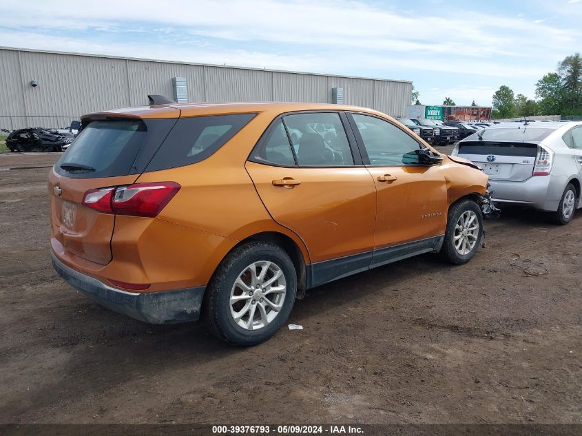 2018 Chevrolet Equinox Ls VIN: 2GNAXHEV5J6135056 Lot: 39376793