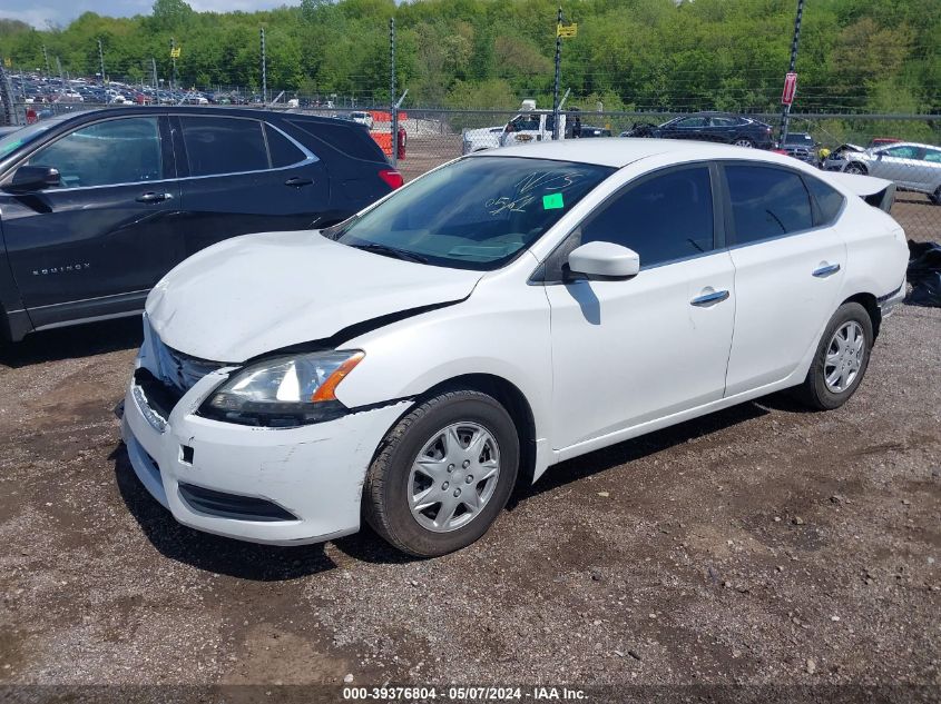 2013 Nissan Sentra Sv VIN: 3N1AB7AP2DL702366 Lot: 39376804