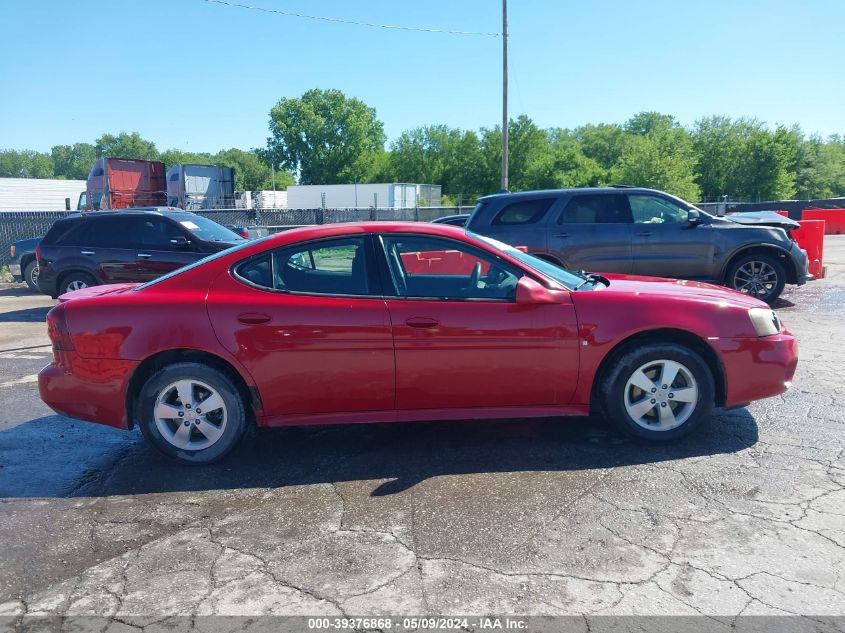 2008 Pontiac Grand Prix VIN: 2G2WP552481146144 Lot: 39376868