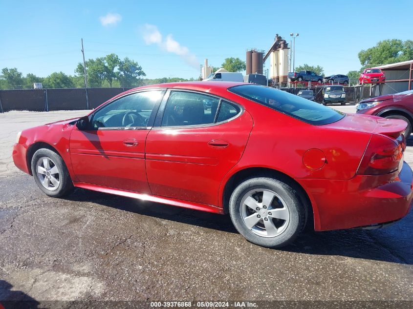 2008 Pontiac Grand Prix VIN: 2G2WP552481146144 Lot: 39376868