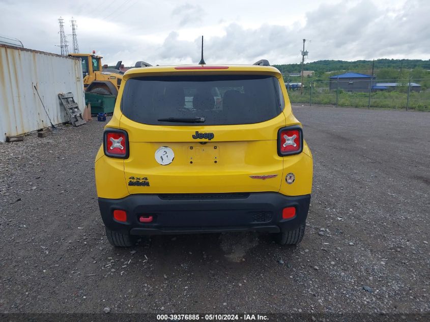 2016 Jeep Renegade Trailhawk VIN: ZACCJBCT1GPD39026 Lot: 39376885