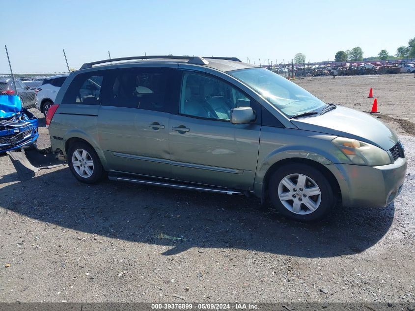 2005 Nissan Quest 3.5 Sl VIN: 5N1BV28U05N116124 Lot: 39376899