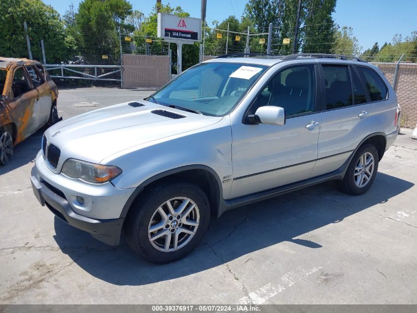 2004 BMW X5 3.0I VIN: 5UXFA13544LU25387 Lot: 39376917