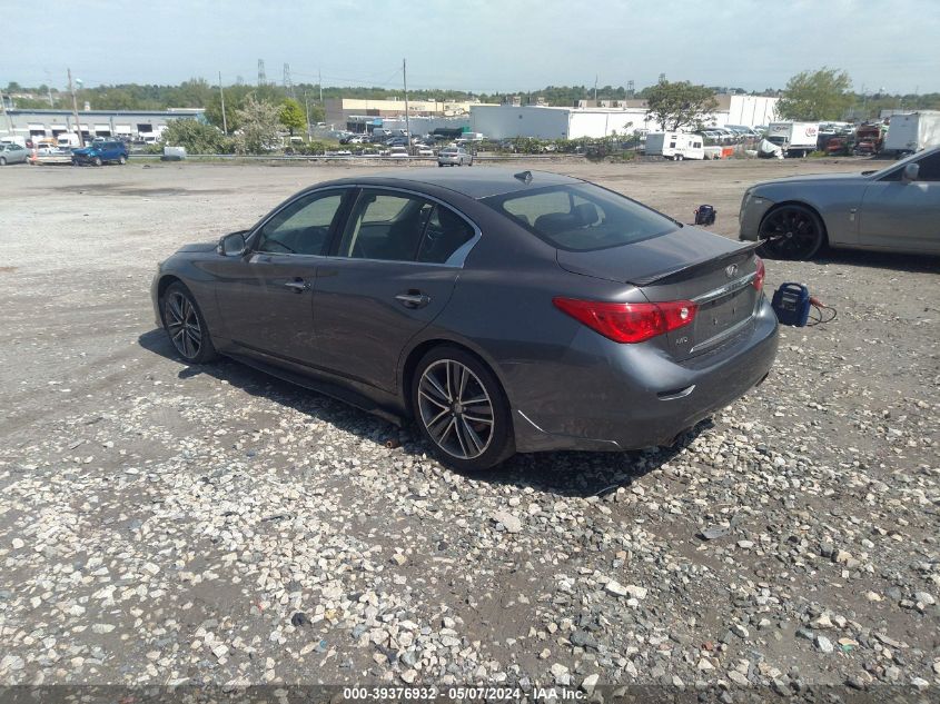 2014 Infiniti Q50 Premium VIN: JN1BV7AR3EM699028 Lot: 39376932