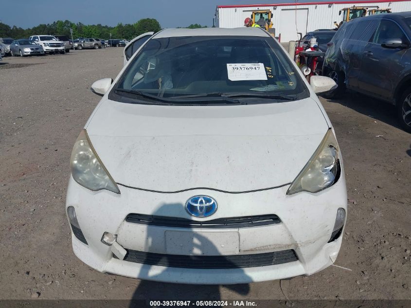 2012 Toyota Prius C Four/One/Three/Two VIN: JTDKDTB36C1518201 Lot: 39376947